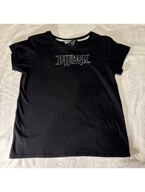 Vintage Y2K Justin Bieber Concert Tee M (0035)